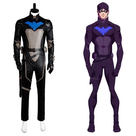 nightwing young justice costume